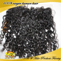 2014 100% Não Transformados Completa Cutícula Grau 7A Mongol Kinky Curly Virgem Do Laço Do Cabelo Frontal Com o Cabelo Do Bebê